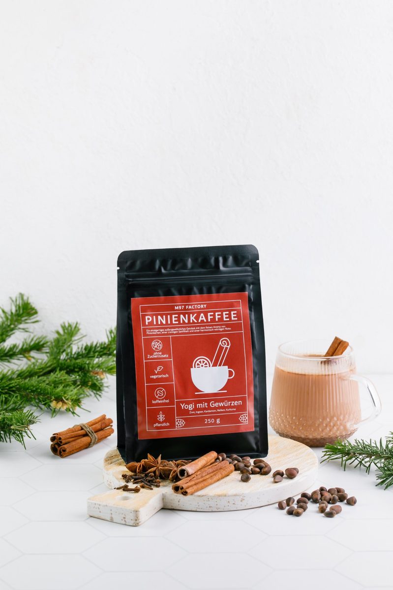 Pinienkaffee Yogi mit Gewürzen – Packshot